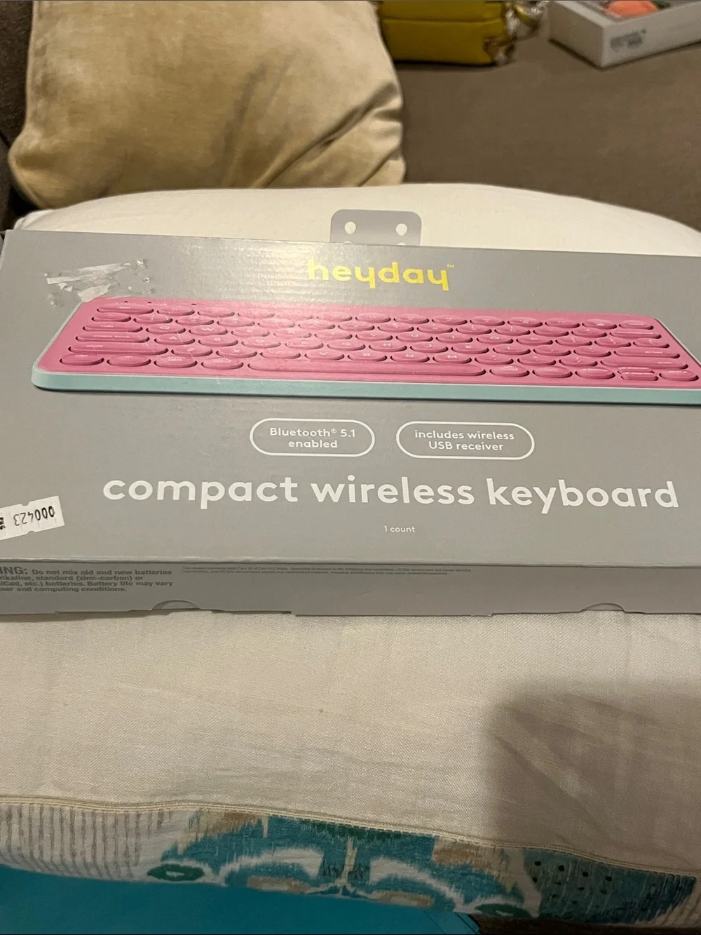 Heyday Pink Bluetooth Keyboard - NIB - Wireless